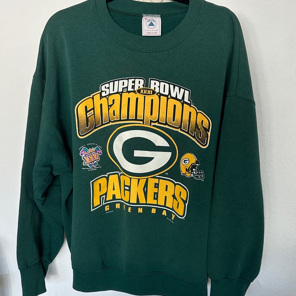 Vintage Green Bay Packers 1997 Super Bowl Champions crewneck Sweatshirt